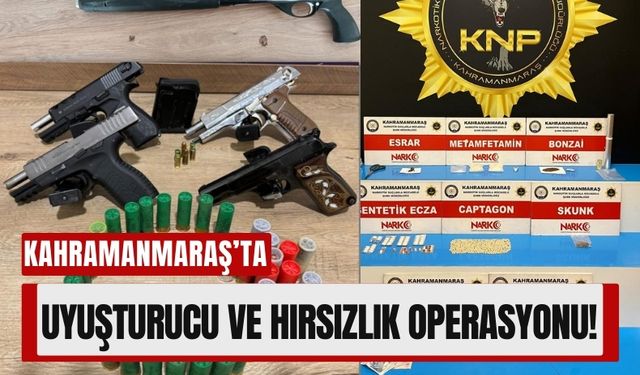 Kahramanmaraş’ta Uyuşturucu ve Hırsızlık Operasyonunda 96 Kişi Yakalandı!