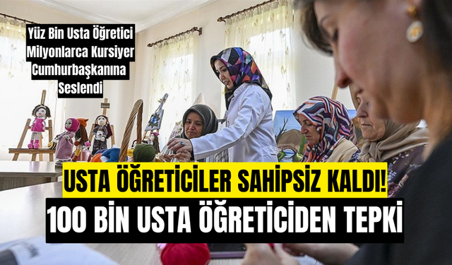 Yüzbinlerce usta öğreticiden kota tepkisi! Yalnız bırakıldık