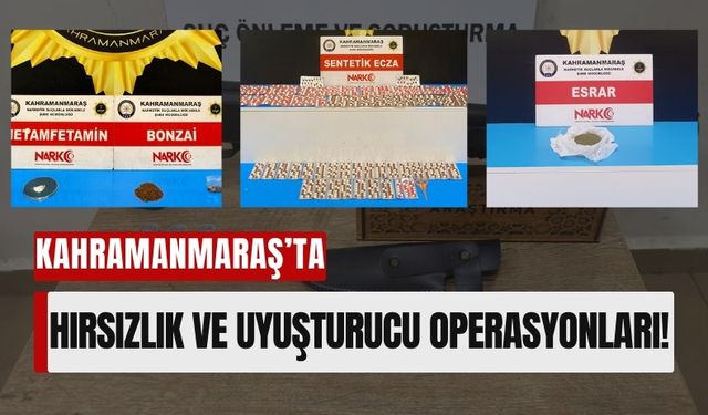 Kahramanmaraş'ta Denetimler Sonuç Verdi: 50 Tutuklama, 88 Gözaltı!