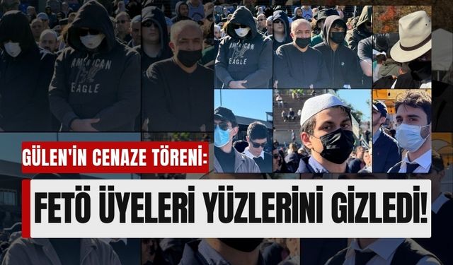 FETÖ Elebaşı Gülen'in Cenazesine Katılanlar Yüzlerini Şapka ve Maskelerle Gizledi