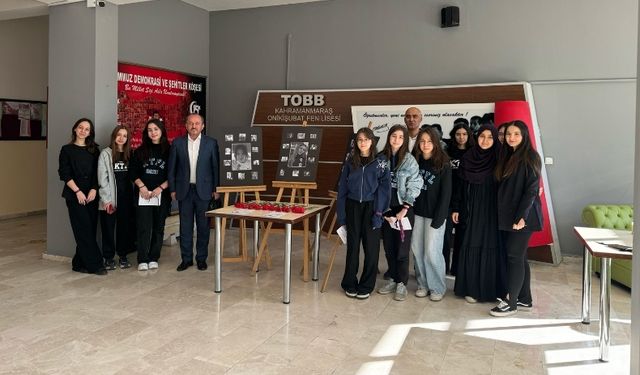 Kahramanmaraş TOBB Fen Lisesi öğrencilerini Şiddete Karşı Ses Yükseltti