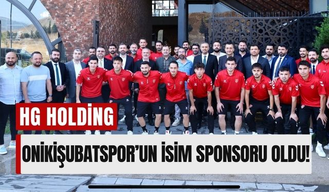 Kahramanmaraş Futboluna HG Holding Desteği: Onikişubatspor’un İsim Sponsoru Oldu