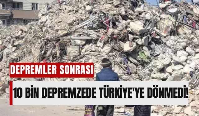 Almanya'ya Giden 10 Bin Depremzede Türkiye'ye Geri Dönmedi