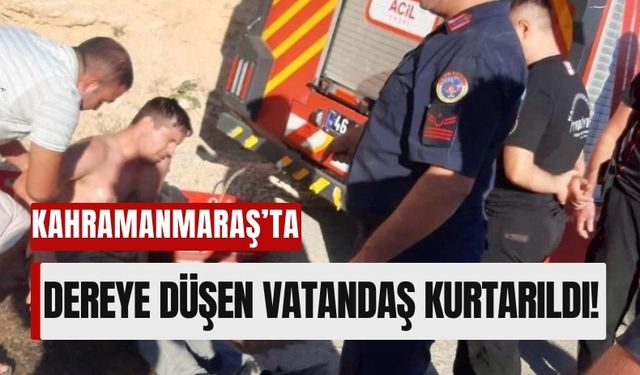 Kahramanmaraş’ta Suya Düşen Kişi Son Anda Kurtarıldı!