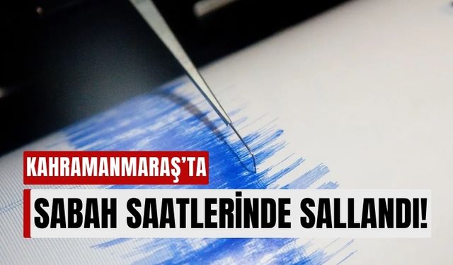 Kahramanmaraş Elbistan'da 3.8'lik Sarsıntı Yaşandı!