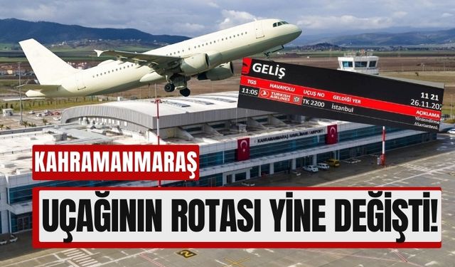 Kahramanmaraş’a Ulaşım Sorunu Devam Ediyor: Uçak Yine Antep’e İndi!