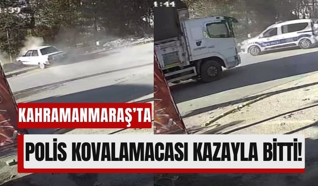 Kahramanmaraş'ta Polisten Kaçmak İstedi, Kaza Yapınca Yakalandı!