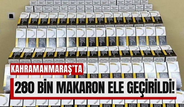 Kahramanmaraş’ta Büyük Makaron Operasyonu: 280 Bin Adet Ele Geçirildi!