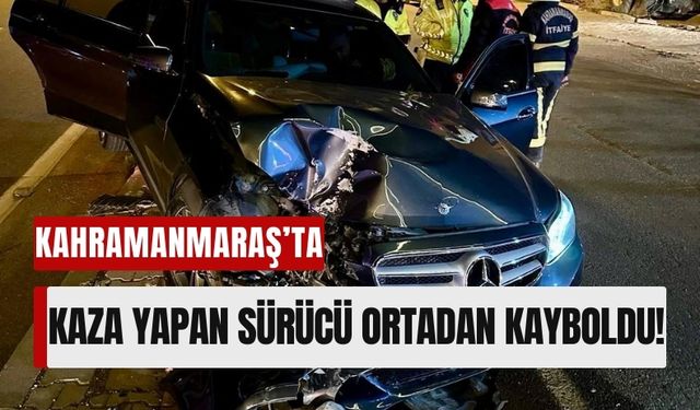 Kahramanmaraş'ta Kaza Yapan Sürücü Lüks Otomobilini Bırakıp Kaçtı