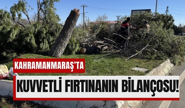 Kahramanmaraş’ta Şiddetli Kar ve Fırtınanın Bilançosu Açıklandı!