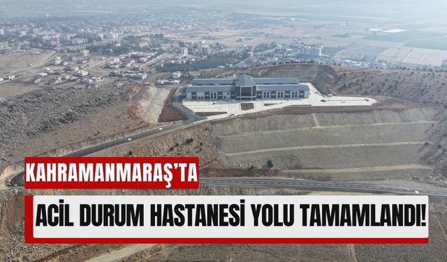 Kahramanmaraş'ta Türkoğlu Acil Durum Hastanesi Yolu Asfaltlandı!