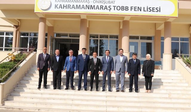 Kahramanmaraş İl Milli Eğitim Müdürü Erhan Baydur, TOBB Fen Lisesinde