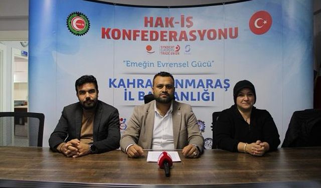 Kahramanmaraş’ta HAK-İŞ’ten Kadına Şiddete Karşı Dayanışma Çağrısı