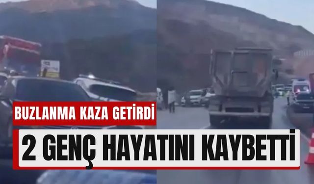 Gaziantep'te Buzlanma Nedeniyle İşçi Servisi TIR ile Çarpıştı, 2 Ölü!