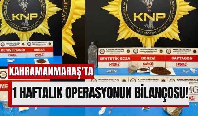 Kahramanmaraş'ta Huzur Operasyonu: 70 Suçlu Cezaevinde!