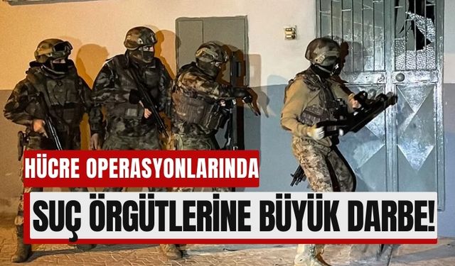 Suç Örgütlerine Dev Darbe: 5 İlde Hücre Operasyonu!