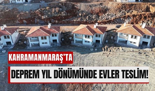 Kahramanmaraş'ta Depremzedeler İçin İnşa Edilen Köy Evlerinde Son Rötuşlar!