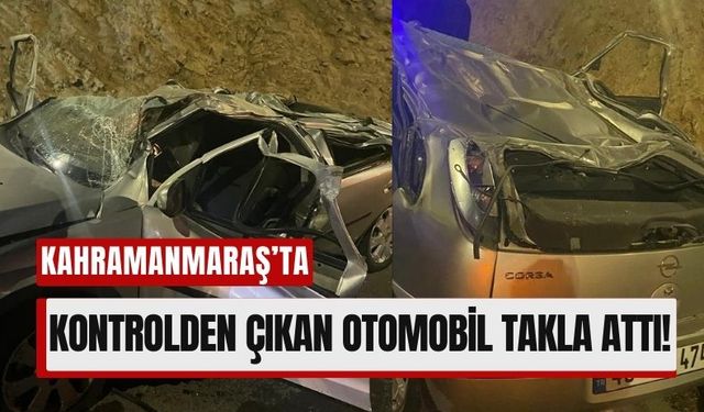 Kahramanmaraş Kuzey Çevre Yolu'nda Korkutan Kaza: Araç Takla Attı, 2 Yaralı!