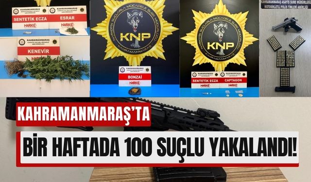 Kahramanmaraş'ta Arananlar ve Uyuşturucu Ticareti Yapanlara Ağır Darbe!