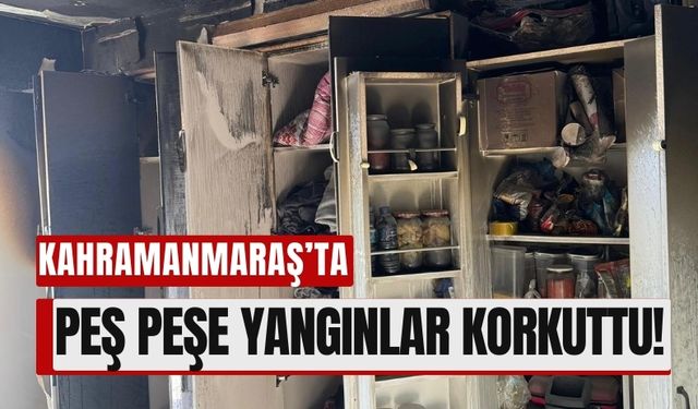 Kahramanmaraş'ta Aynı Gün Üç Ayrı Yangın Paniğe Neden Oldu!