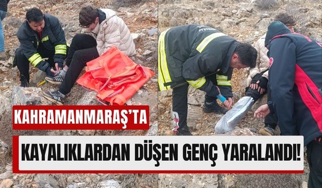 Kahramanmaraş'ta Gezintiye Çıkan Genç Kayalıklara Düştü!