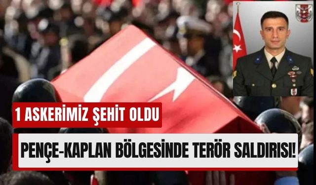 Pençe-Kaplan Bölgesinde Terör Saldırısı: Kahraman Askerimiz Şehit Oldu!