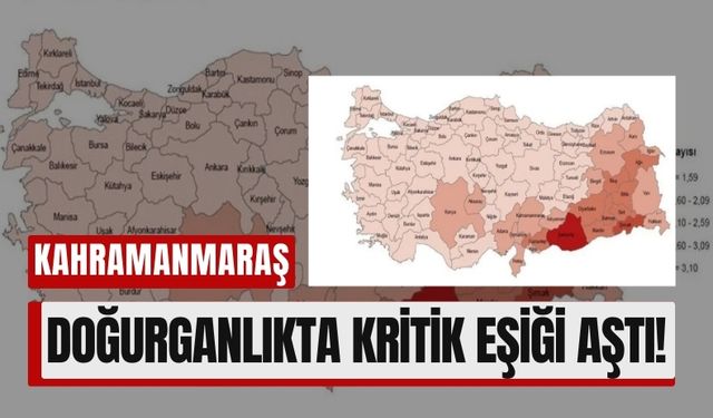 Kahramanmaraş'ın Doğurganlık Hızı Türkiye Genelinin Üzerinde!