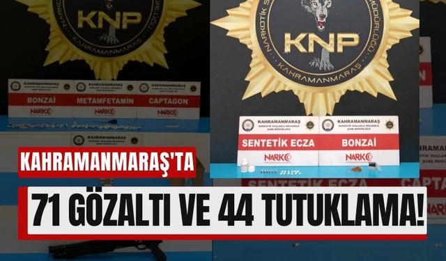 Kahramanmaraş'ta Trafik ve Asayiş Denetimleri: 71 Gözaltı!