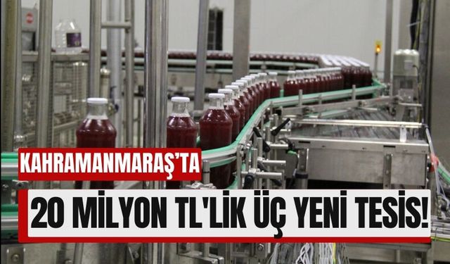 Kahramanmaraş'ta 20 Milyon Liralık Üç Yeni Proje Yolda!