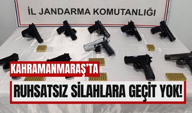 Kahramanmaraş'ta Ruhsatsız Silah Baskını: 10 Gözaltı!