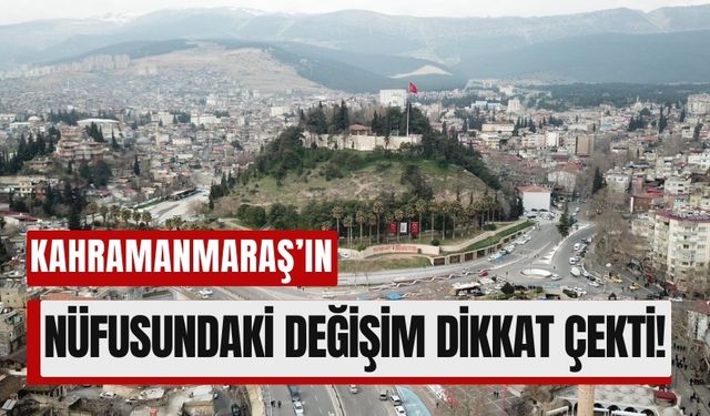 Kahramanmaraş’ın Nüfusu 1 Milyon 134 Bine Ulaştı!