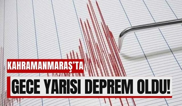 Kahramanmaraş’ta Gece Depremi: 3.1 Büyüklüğünde Sarsıntı Oldu