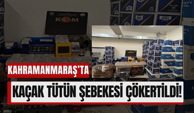 Kahramanmaraş'ta Dev Baskın: Yasa Dışı Sigara Üretimi Yapan Şebeke Çökertildi!