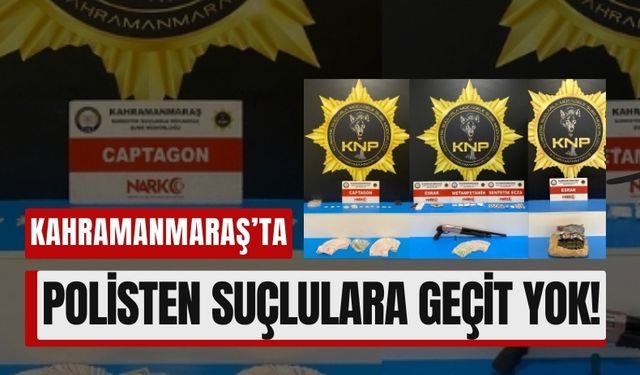 Kahramanmaraş'ta Suçlulara Darbe: 96 Gözaltı!