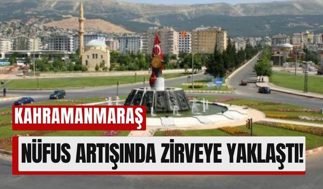 Kahramanmaraş, En Hızlı Büyüyen İkinci Şehir Oldu!