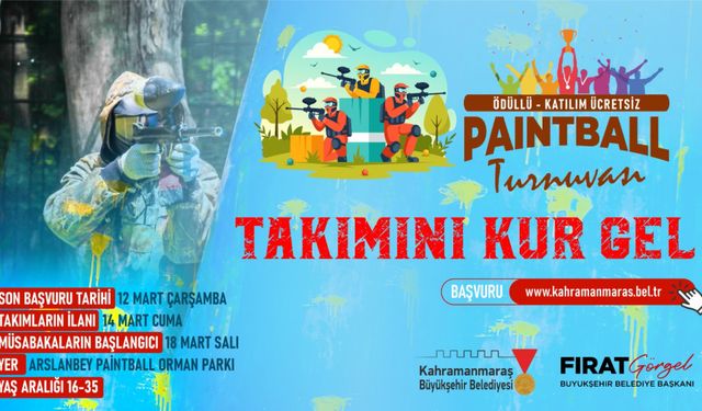 Kahramanmaraş'ta Paintball Turnuvası Başlıyor!