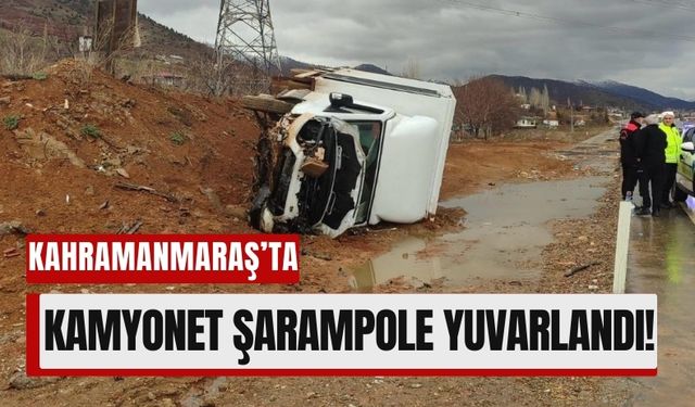 Kahramanmaraş'ta Kamyonet Kazası: Sürücü Yaralandı!