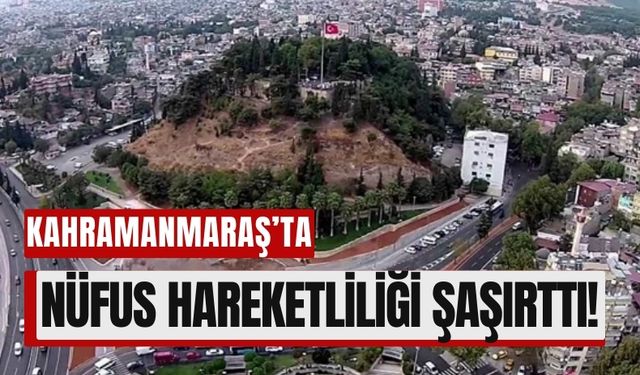 Kahramanmaraş’ın Gerçek Nüfusu Şaşırttı! Yarısı Şehir Dışında