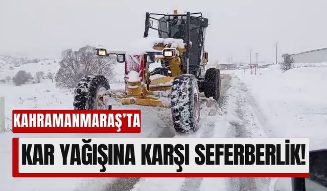 Kahramanmaraş’ta Kar ve Buzlanmaya Karşı Önlemler Artırıldı