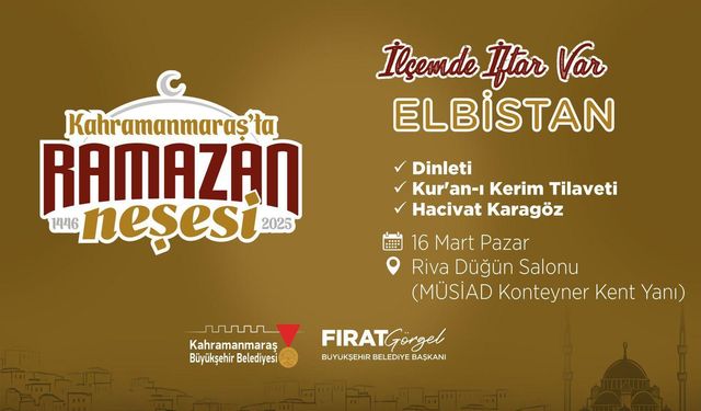 Elbistan’da Ramazan Ayına Özel Program!