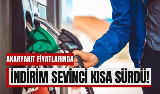İndirim Sevinci Kısa Sürdü: Benzine Zam Geldi!