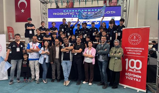 Onikişubat Bilim ve Sanat Merkezi'nden Ede-Ro Robotik Festivali'nde Büyük Başarı