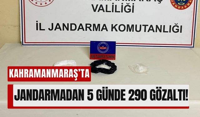Kahramanmaraş Jandarması Suçlulara Göz Açtırmadı: 290 Gözaltı!