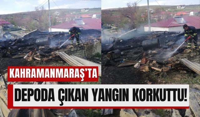 Kahramanmaraş’ta Yangın Alarmı: Depodan Alevler Yükseldi!