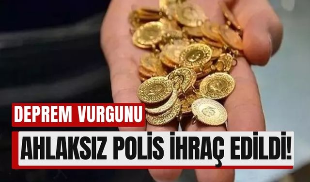 Kahramanmaraş Depreminde Polisten Milyonluk Altın Vurgunu!