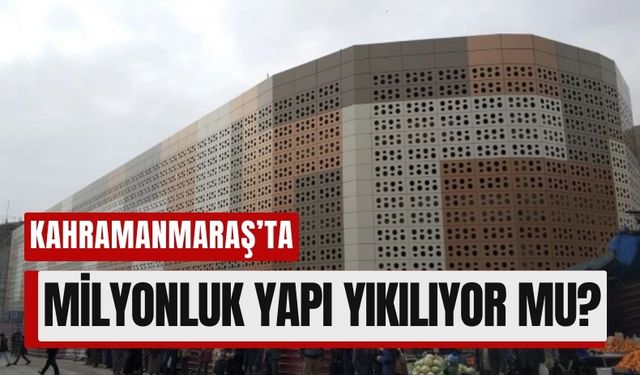 Kahramanmaraş'ta Depremde Ayakta Kalan Otopark Yıkılıyor!