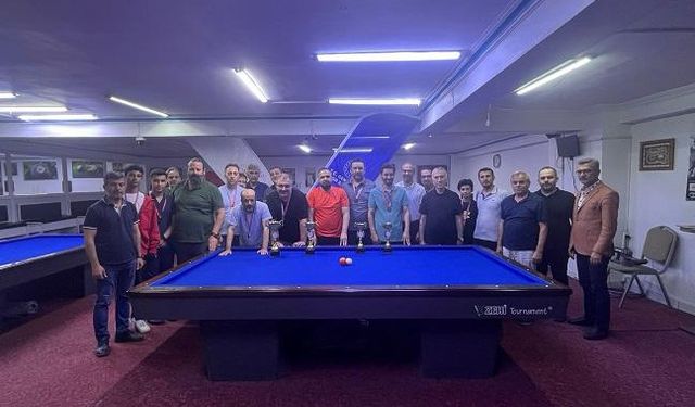 Kahramanmaraş’ta 3 Bant Bilardo Turnuvası Coşkuyla Tamamlandı