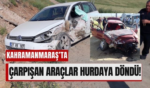 Kahramanmaraş’ta Trafik Kazası: İki Araç Hasar Aldı