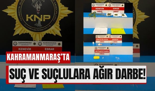 Kahramanmaraş'ta Uyuşturucu ve Hırsızlık Operasyonunda 56 Gözaltı!
