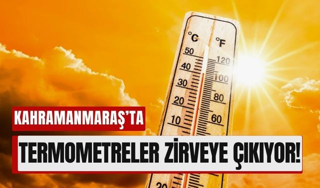 Kahramanmaraş'ta Kavurucu Yaz Sıcakları Başladı!
